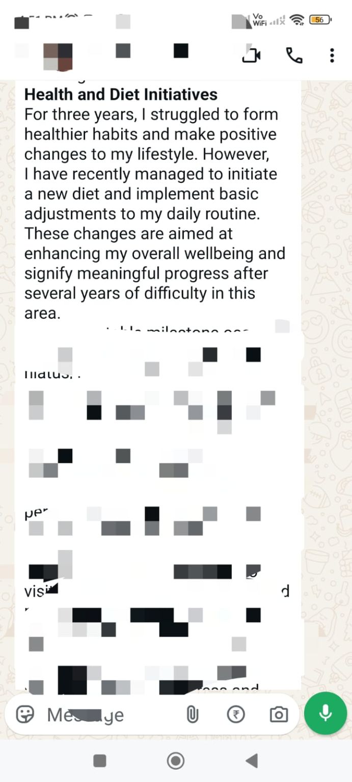 Client message — Three years of habits that wouldn't stick — until the home aligned.