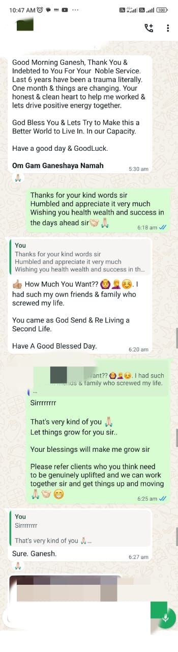 Client message — Six stuck years, moving again within a month.