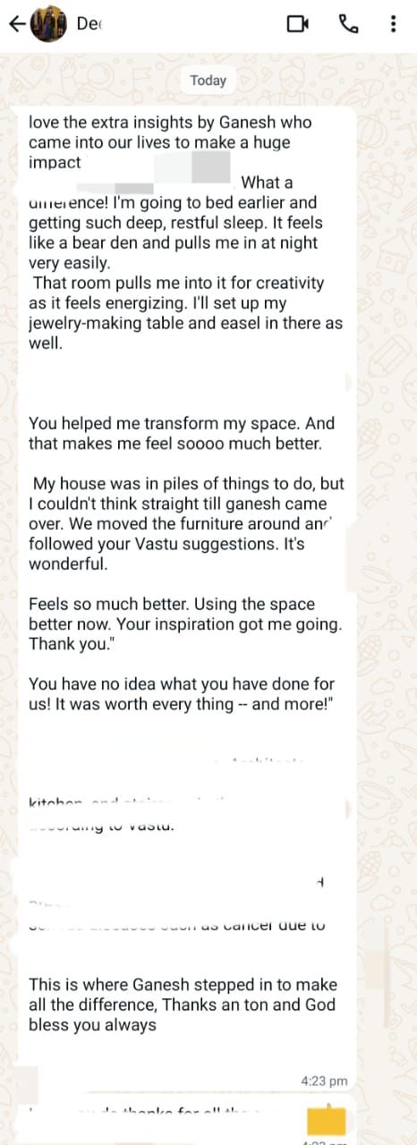 Client message — A cluttered, draining home turned into one that restores.